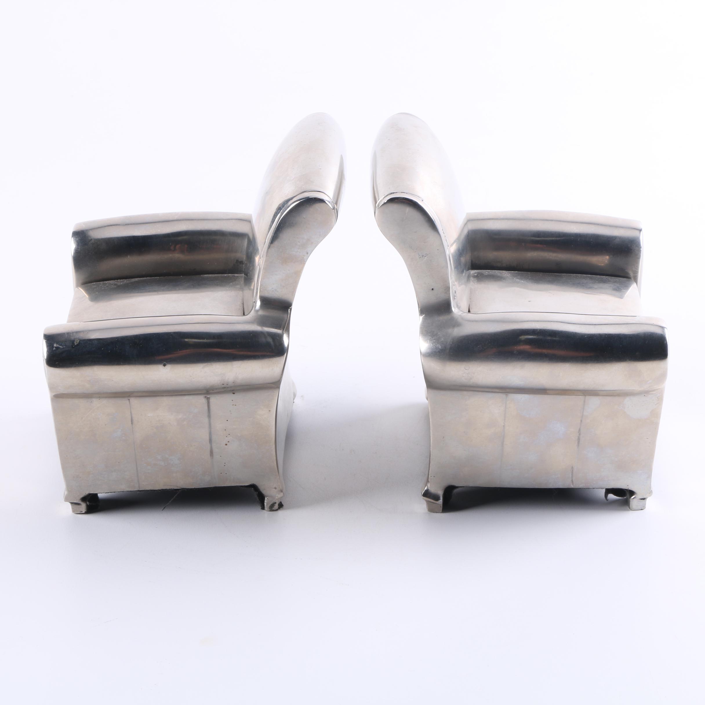 Metal Chair Bookends