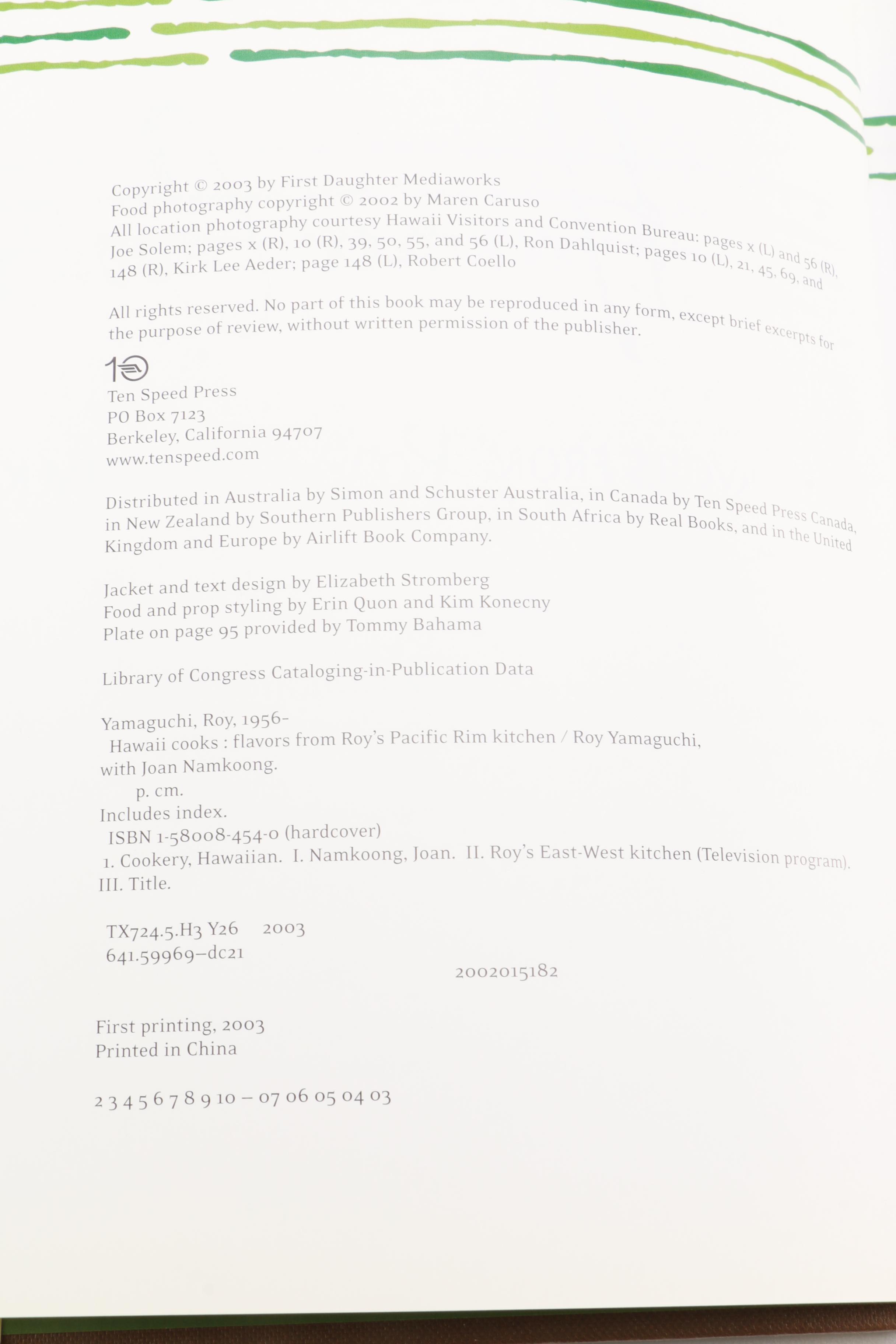 Signed First Edition Cookbooks by Sheila Lukins and Roy Yamaguchi