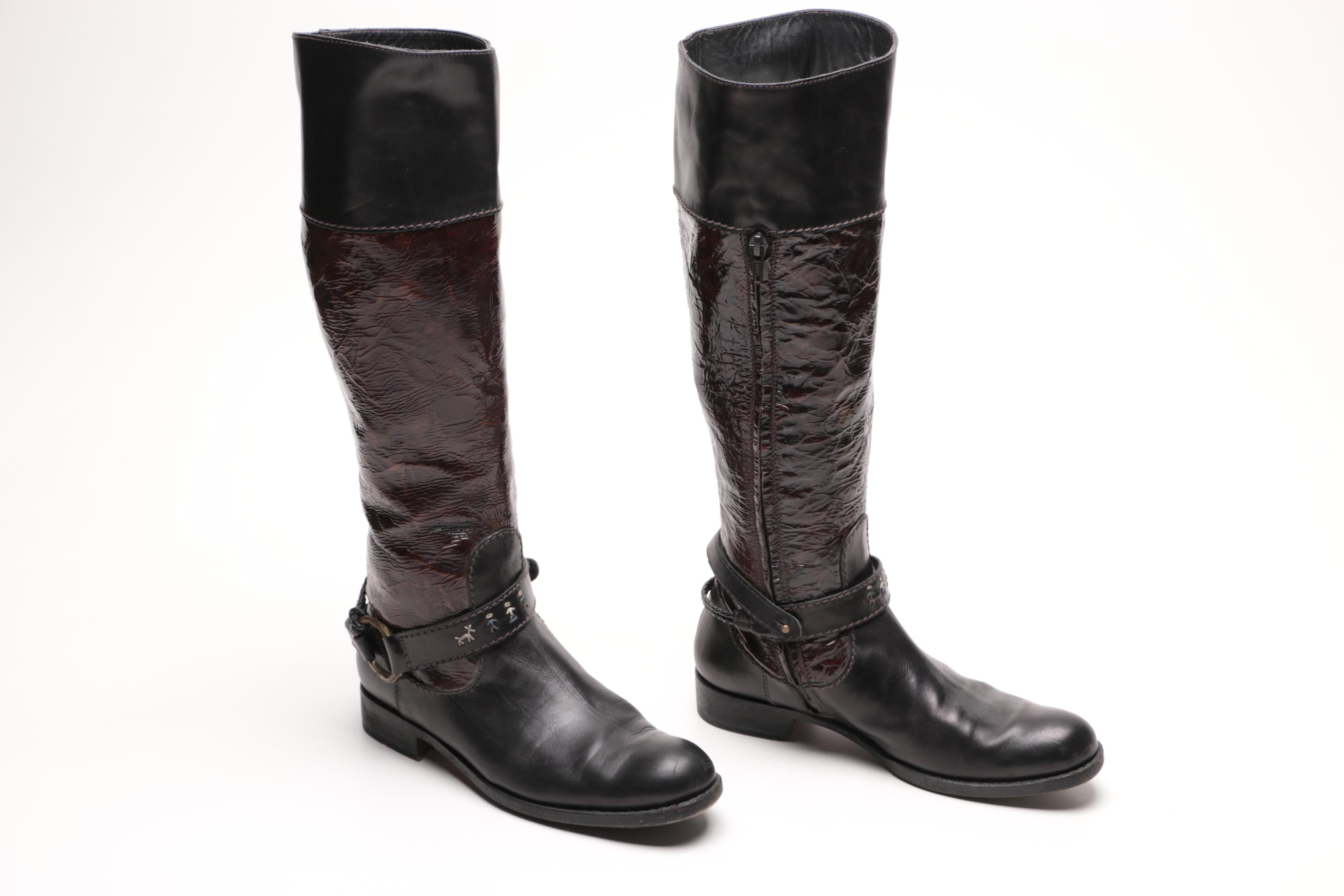 Henry Beguelin Leather Boots Hand Made In Italy