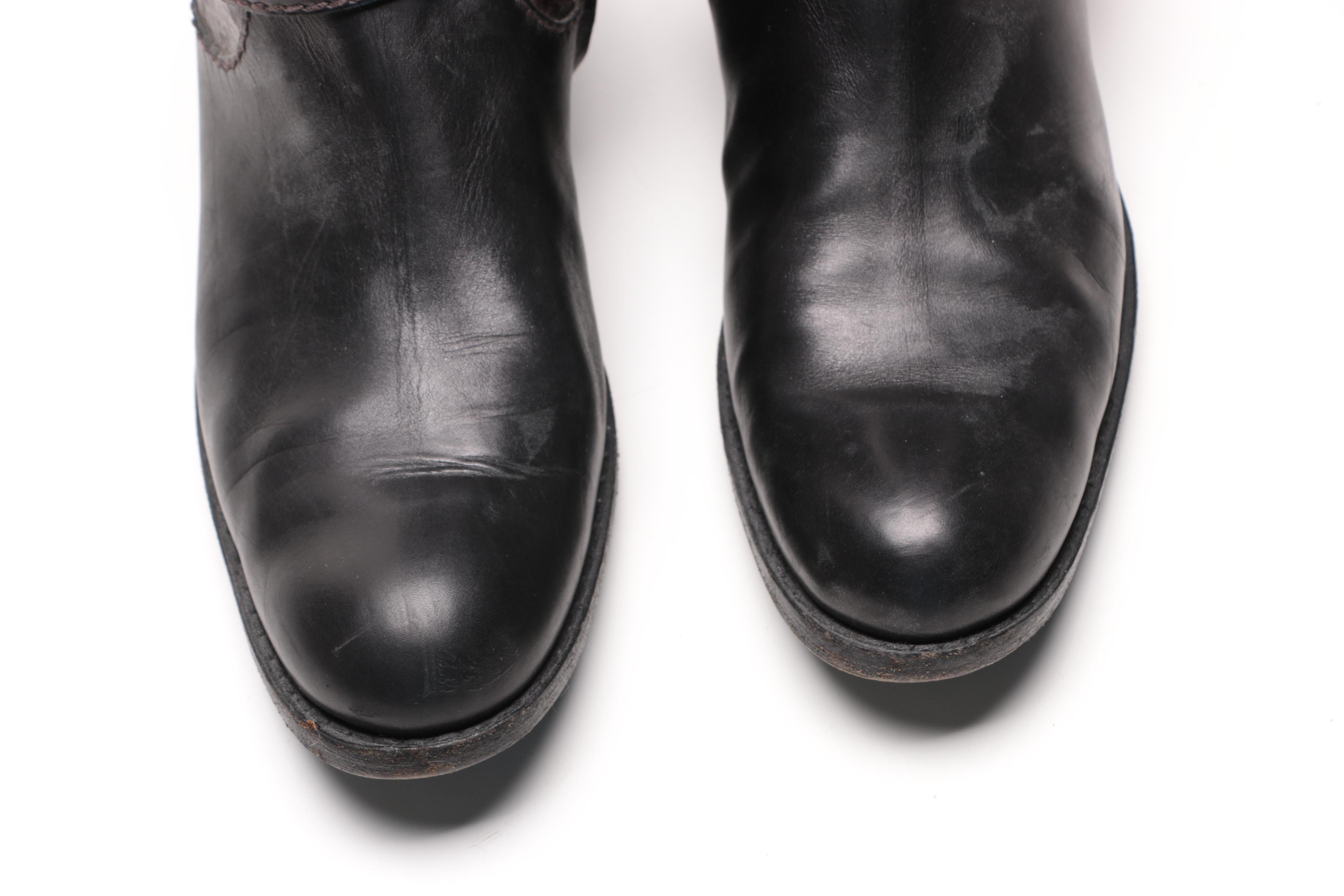 Henry Beguelin Leather Boots Hand Made In Italy