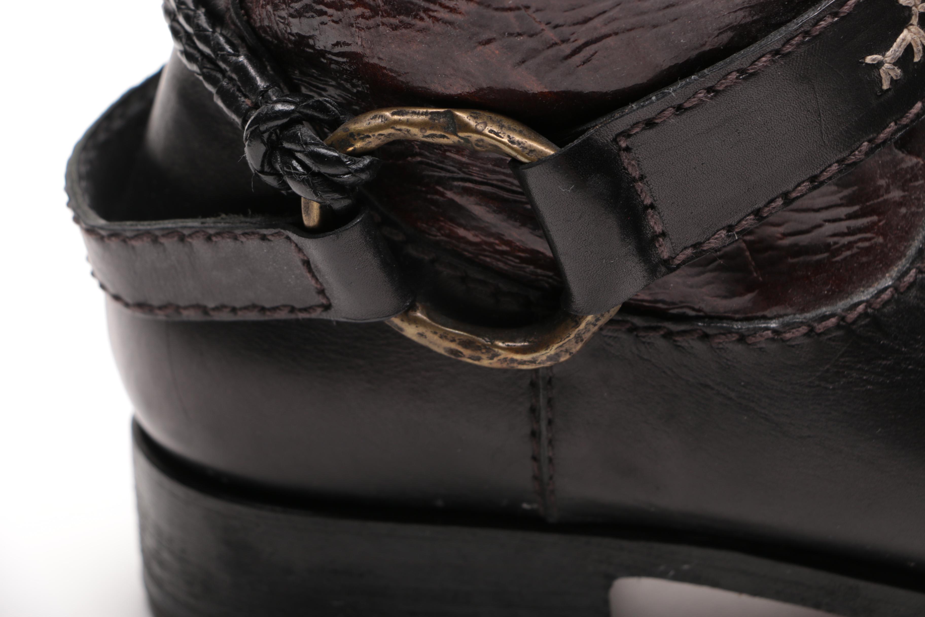 Henry Beguelin Leather Boots Hand Made In Italy