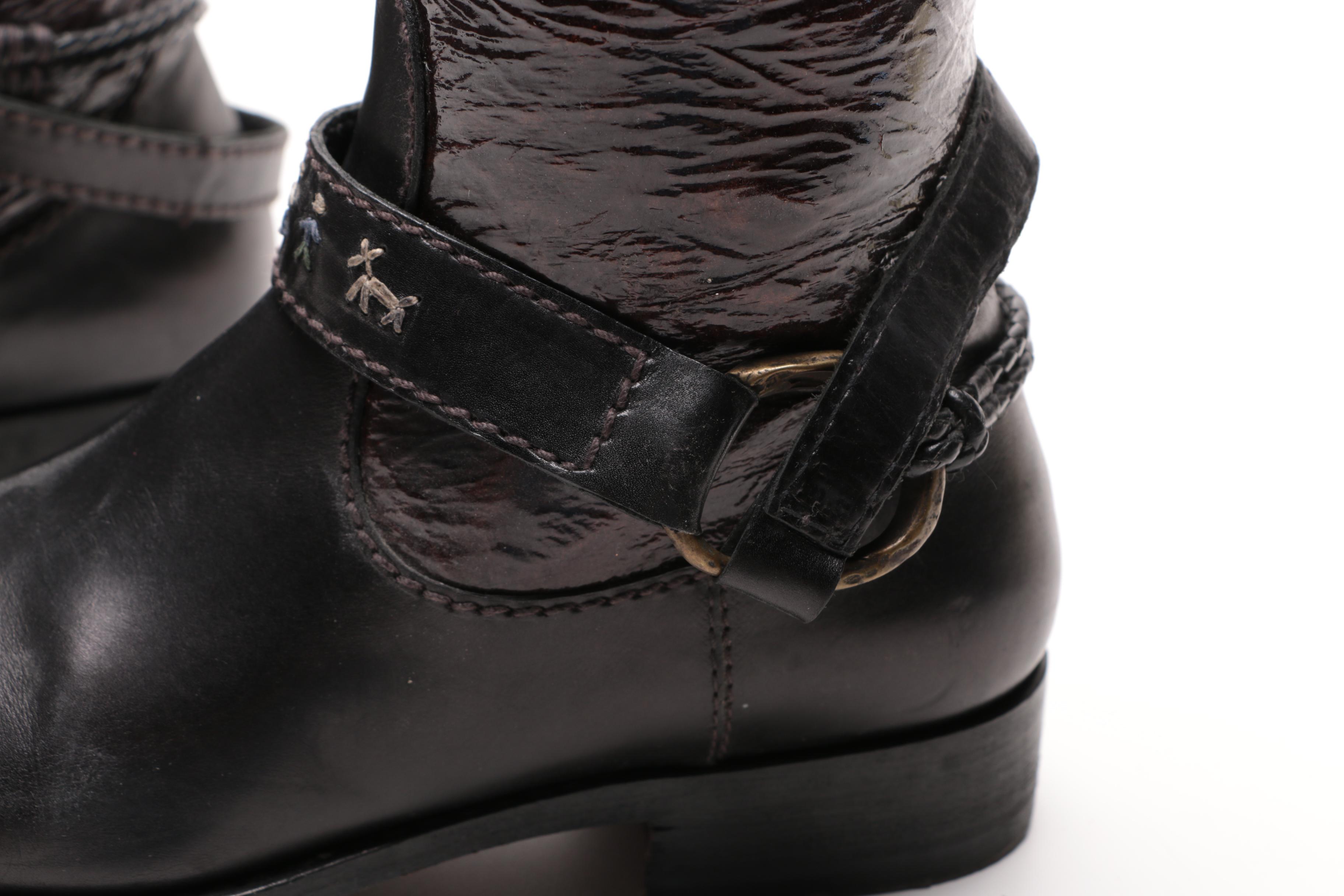 Henry Beguelin Leather Boots Hand Made In Italy