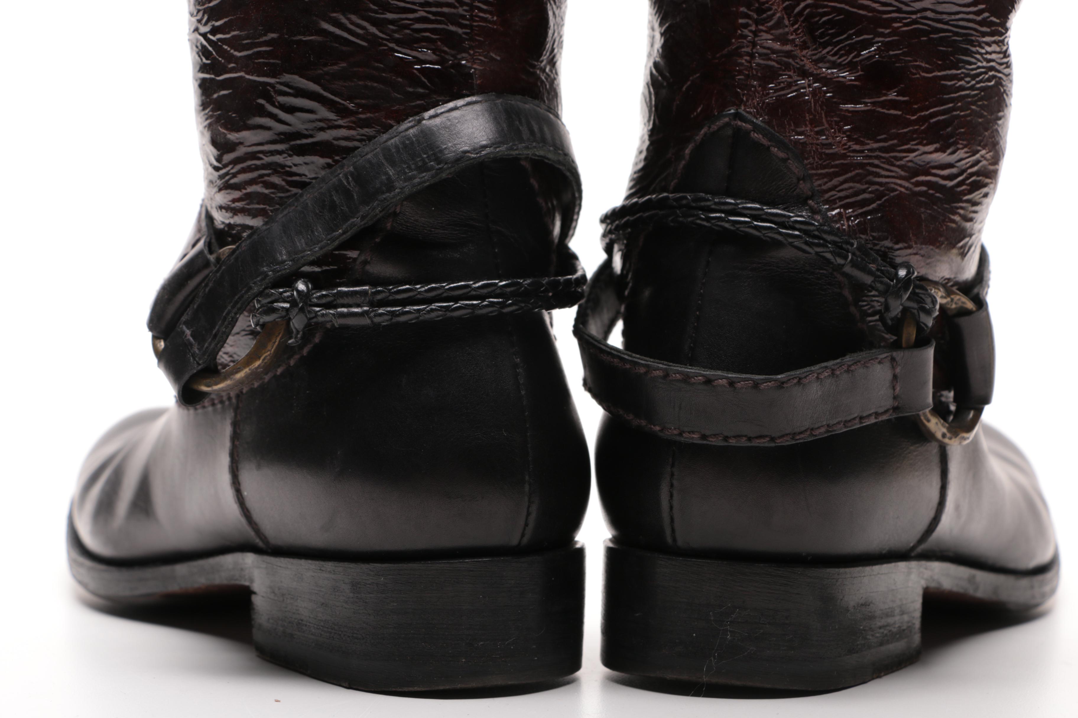 Henry Beguelin Leather Boots Hand Made In Italy