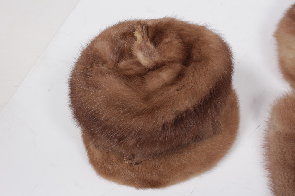 Fur Hat by G. Howard Hodge With Fur Collars