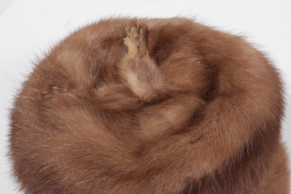 Fur Hat by G. Howard Hodge With Fur Collars