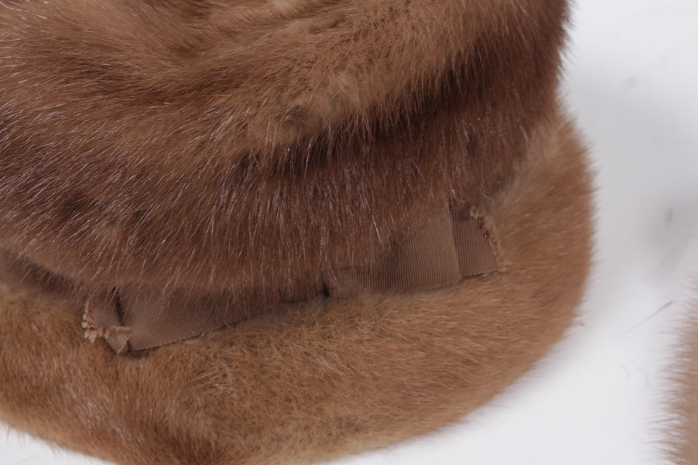 Fur Hat by G. Howard Hodge With Fur Collars