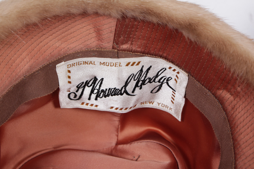 Fur Hat by G. Howard Hodge With Fur Collars