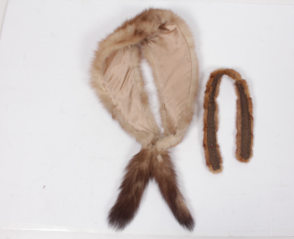 Fur Hat by G. Howard Hodge With Fur Collars