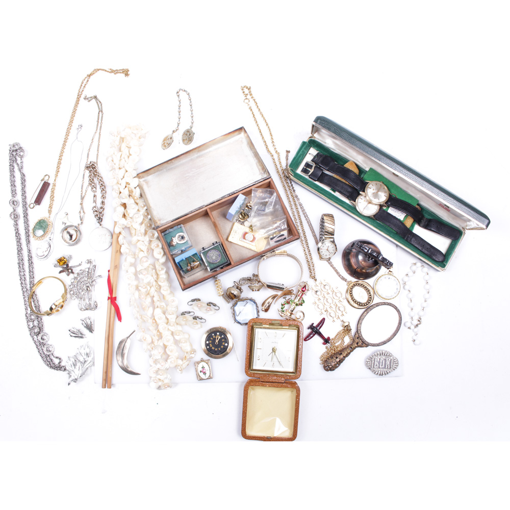 Eclectic Array Of Vintage Costume Jewelry