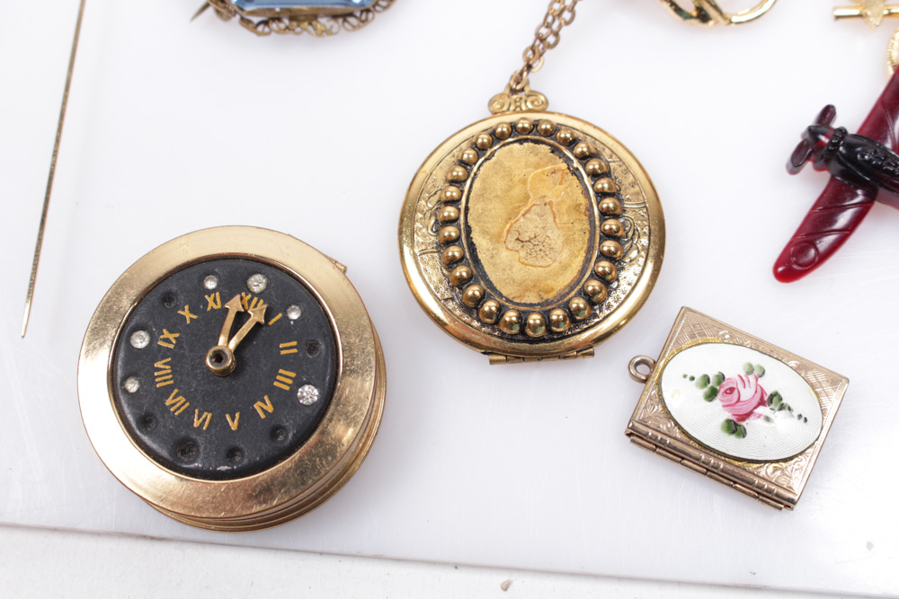 Eclectic Array Of Vintage Costume Jewelry