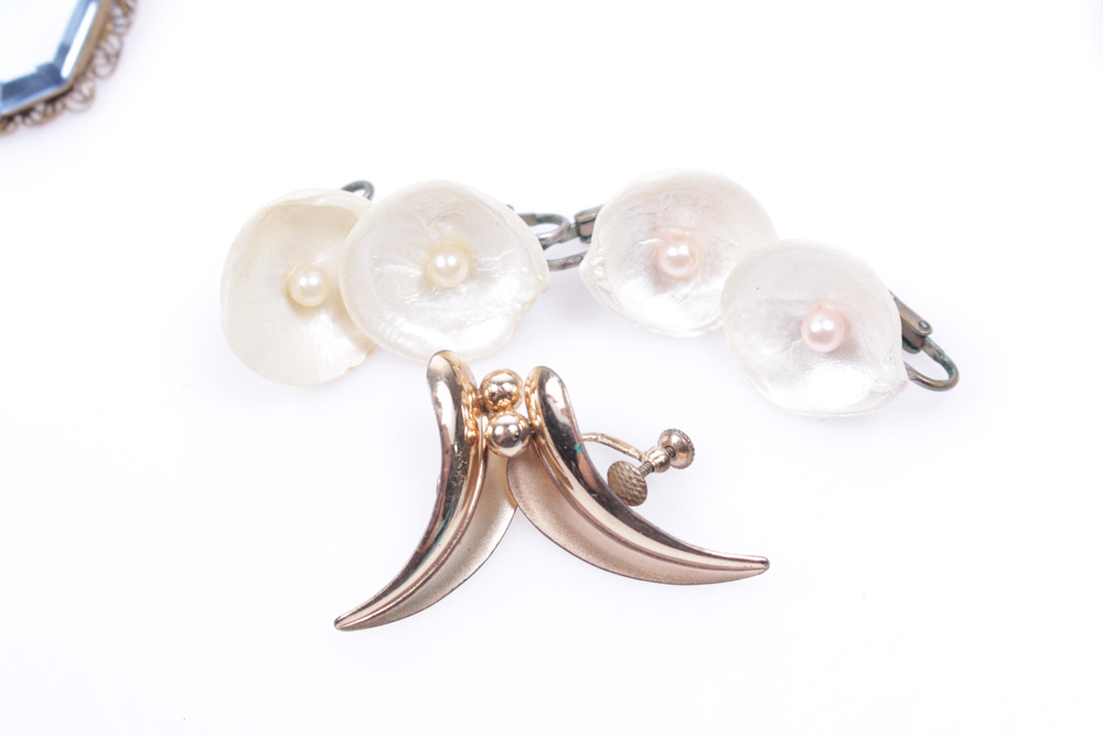 Eclectic Array Of Vintage Costume Jewelry