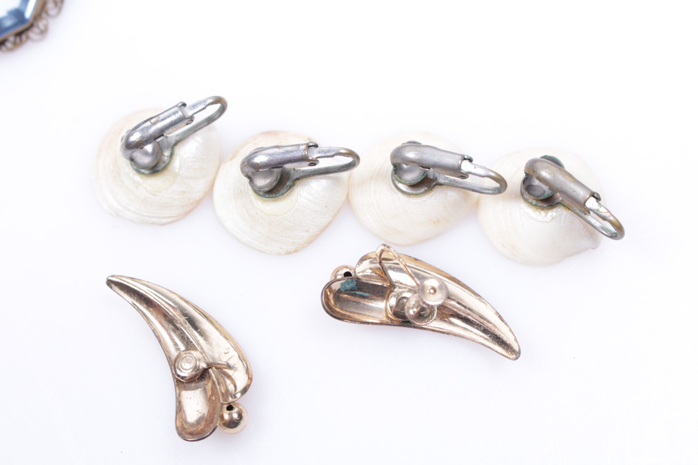 Eclectic Array Of Vintage Costume Jewelry