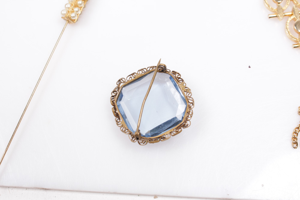 Eclectic Array Of Vintage Costume Jewelry
