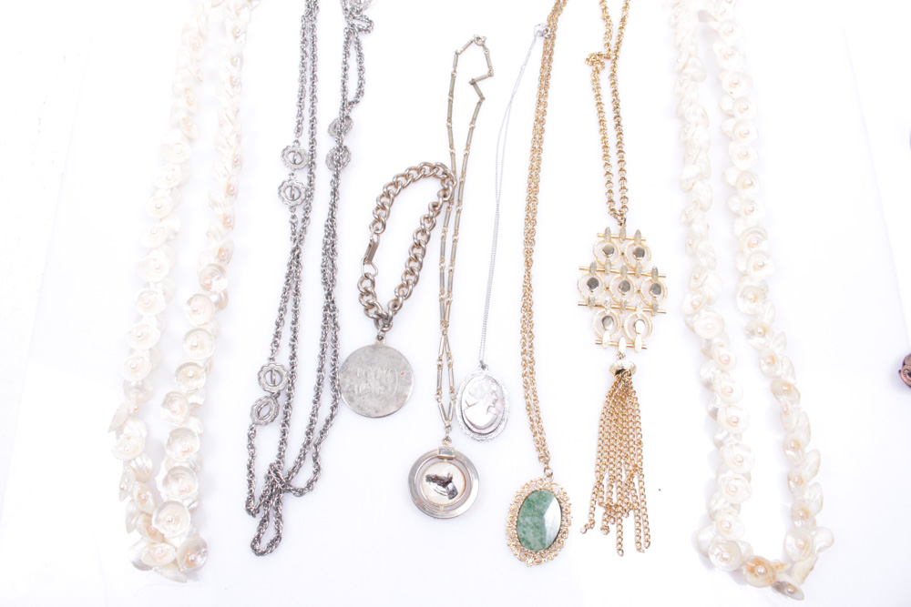 Eclectic Array Of Vintage Costume Jewelry