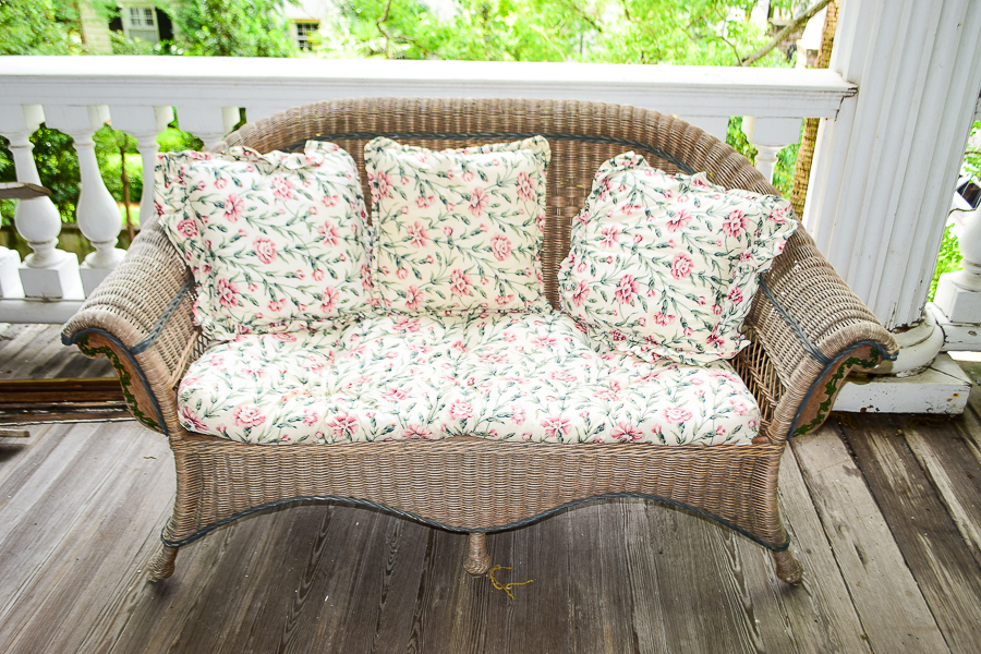Patio Wicker Love Seat