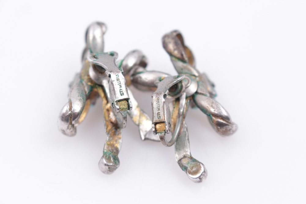 Sterling Silver With Imitation Blue Topaz