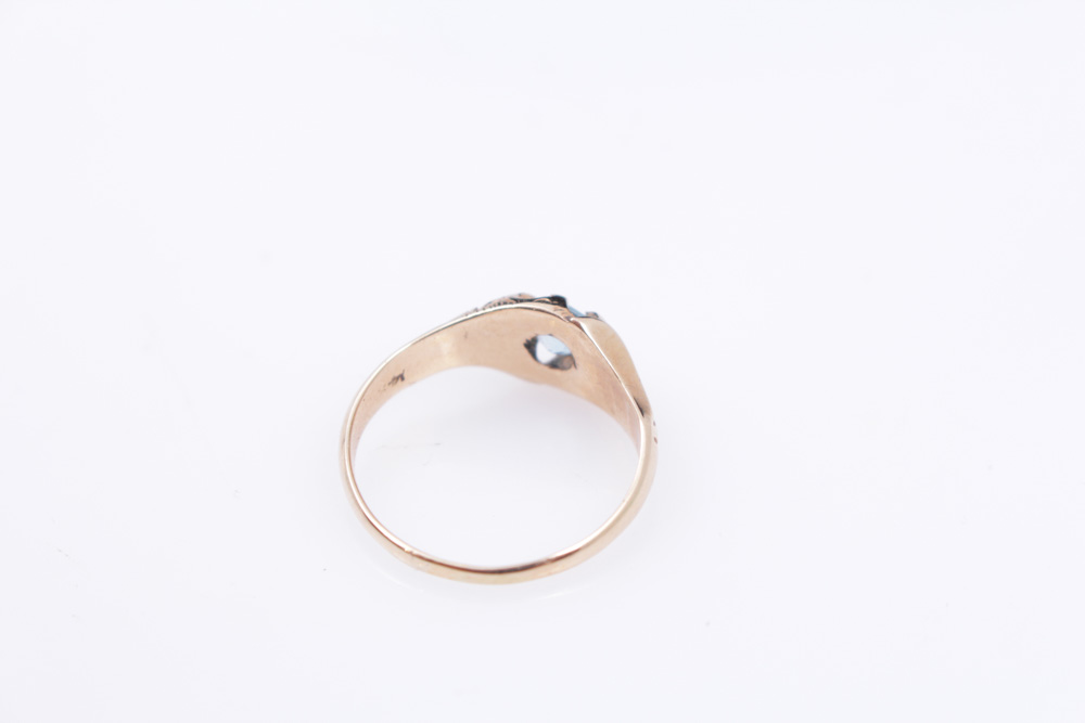 14K Yellow Gold Topaz Ring