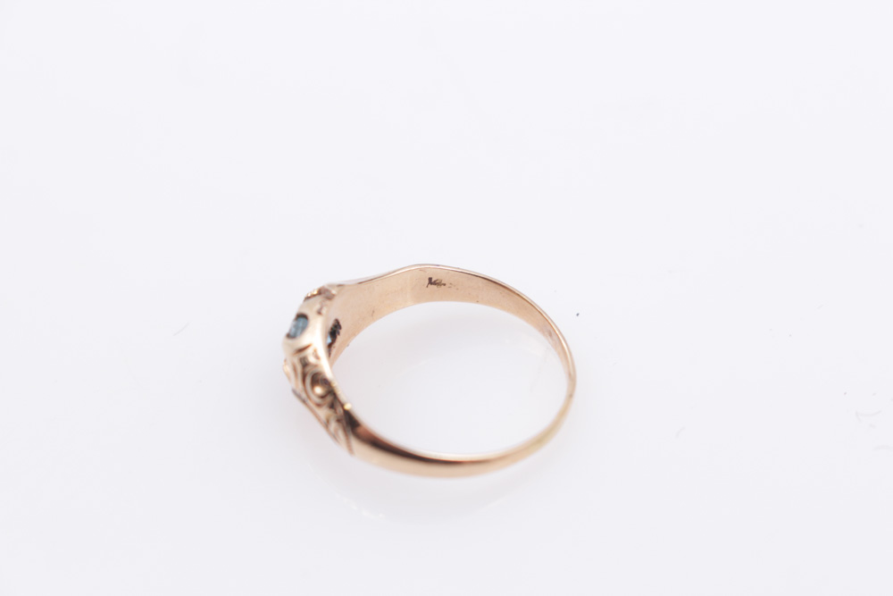 14K Yellow Gold Topaz Ring
