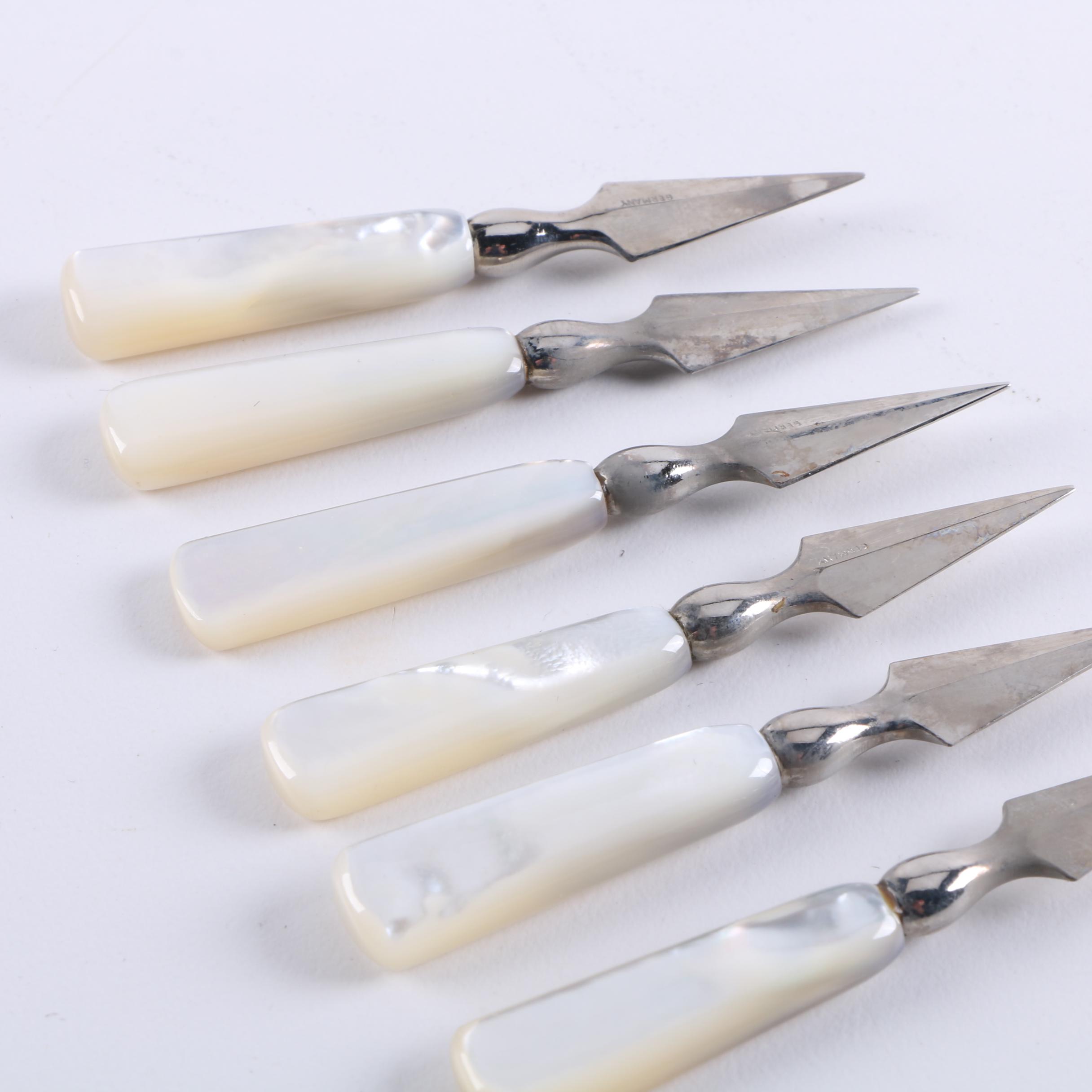Corn on the Cob Spears With Mother of Pearl Handles