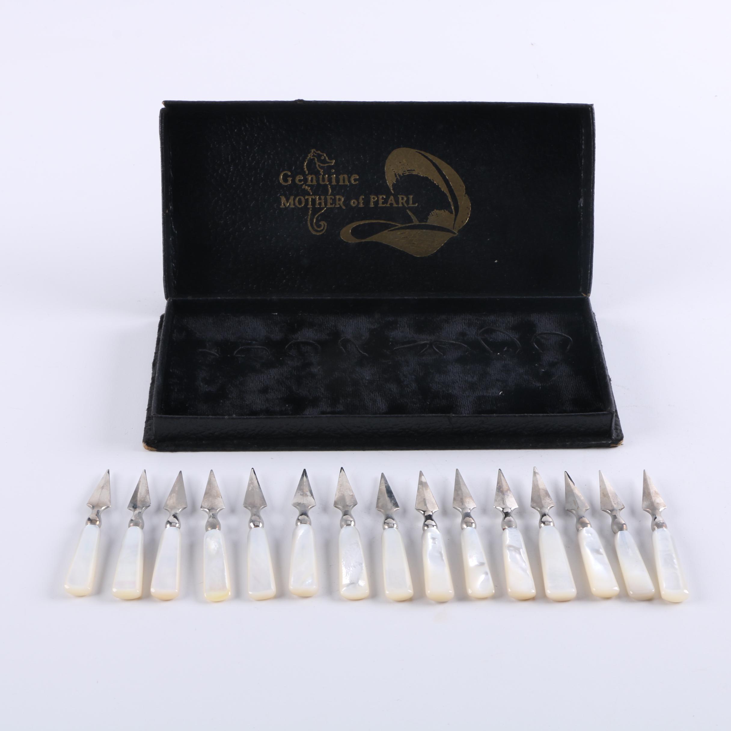 Corn on the Cob Spears With Mother of Pearl Handles