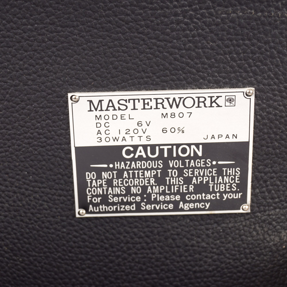 Masterwork Reel-to-Reel Tape Recorder and Accessories