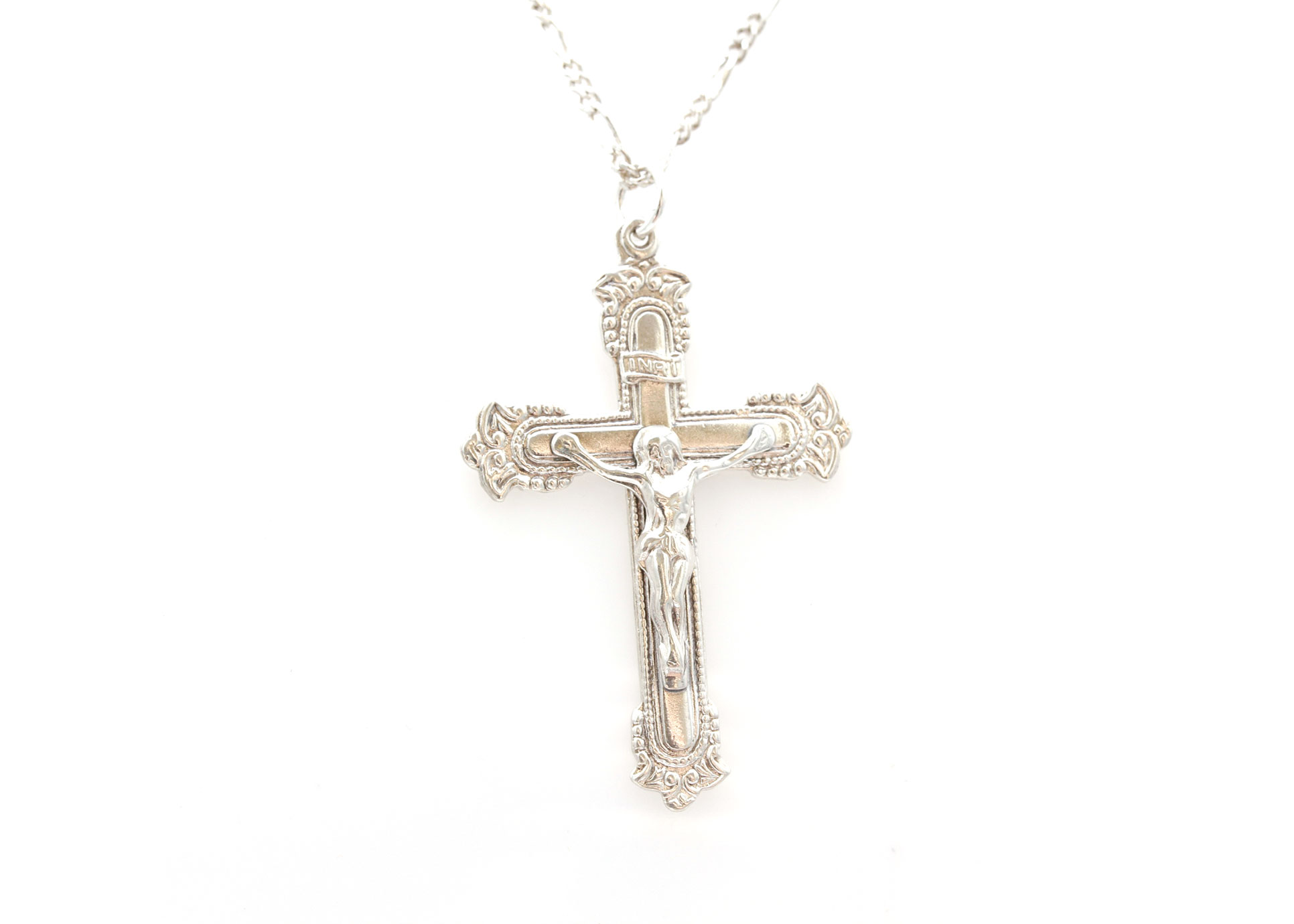 Sterling Silver Crucifix Pendant Necklaces