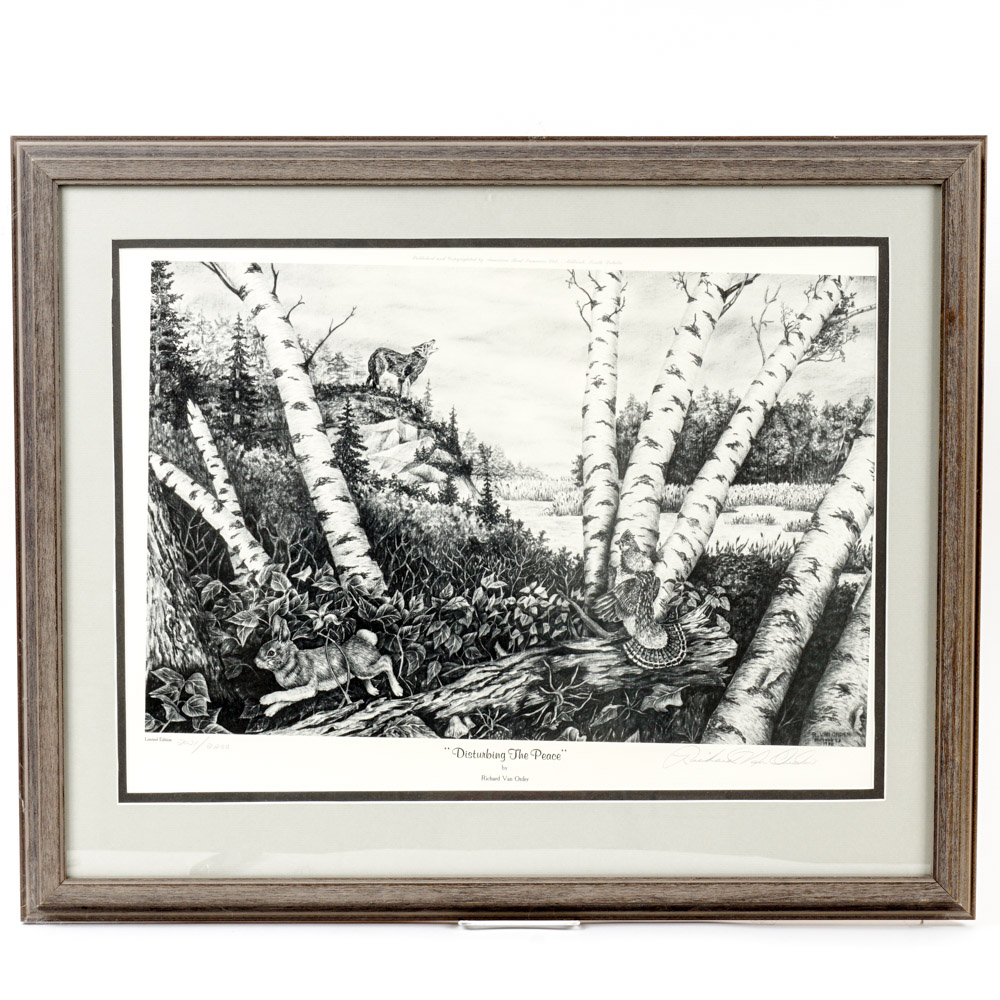 Richard Van Order Signed Print