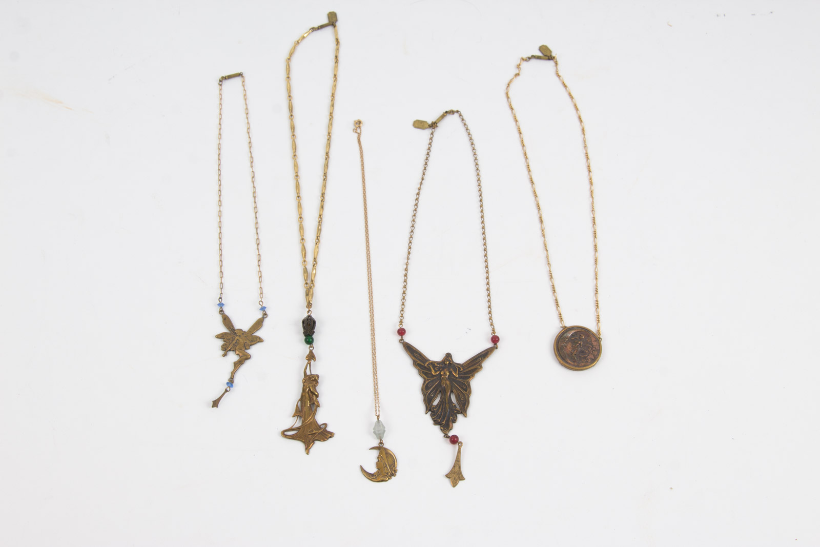 Decorative Brass Pididdly Links Fairy Themed Necklaces
