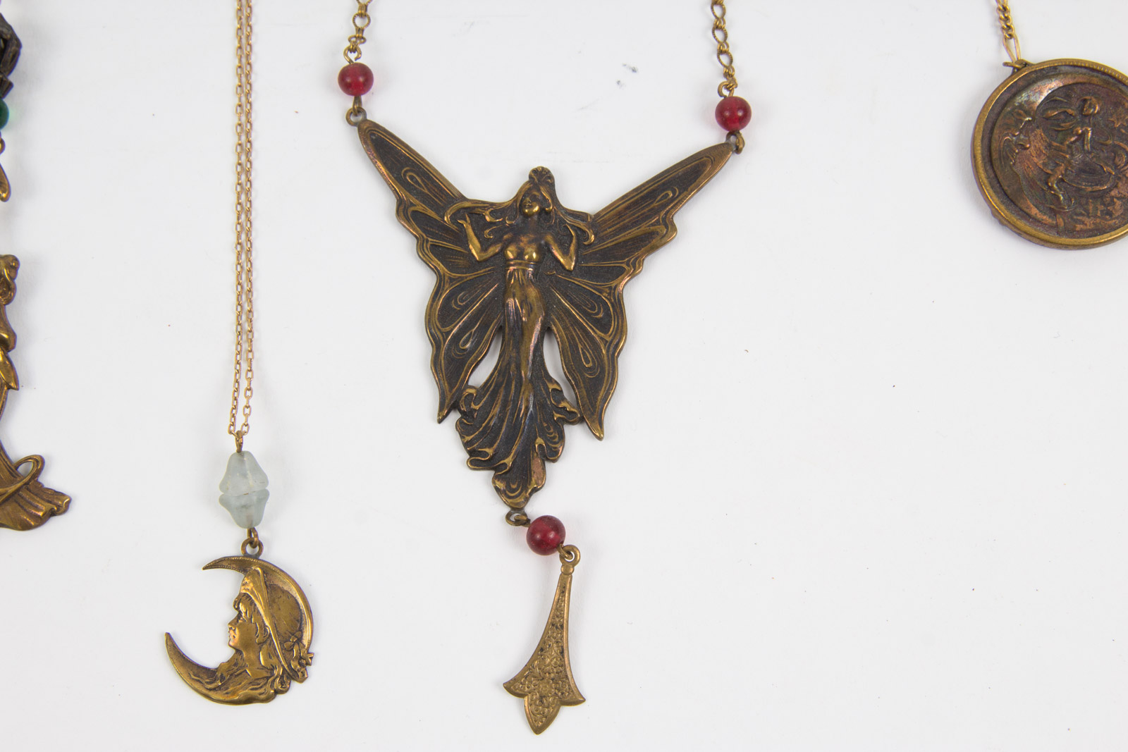 Decorative Brass Pididdly Links Fairy Themed Necklaces