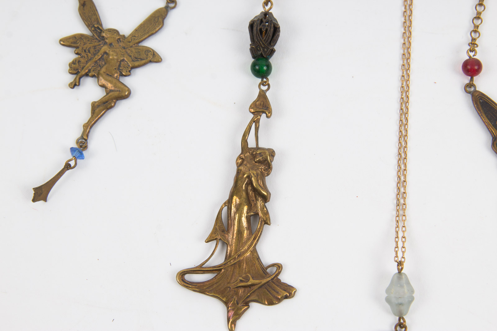 Decorative Brass Pididdly Links Fairy Themed Necklaces