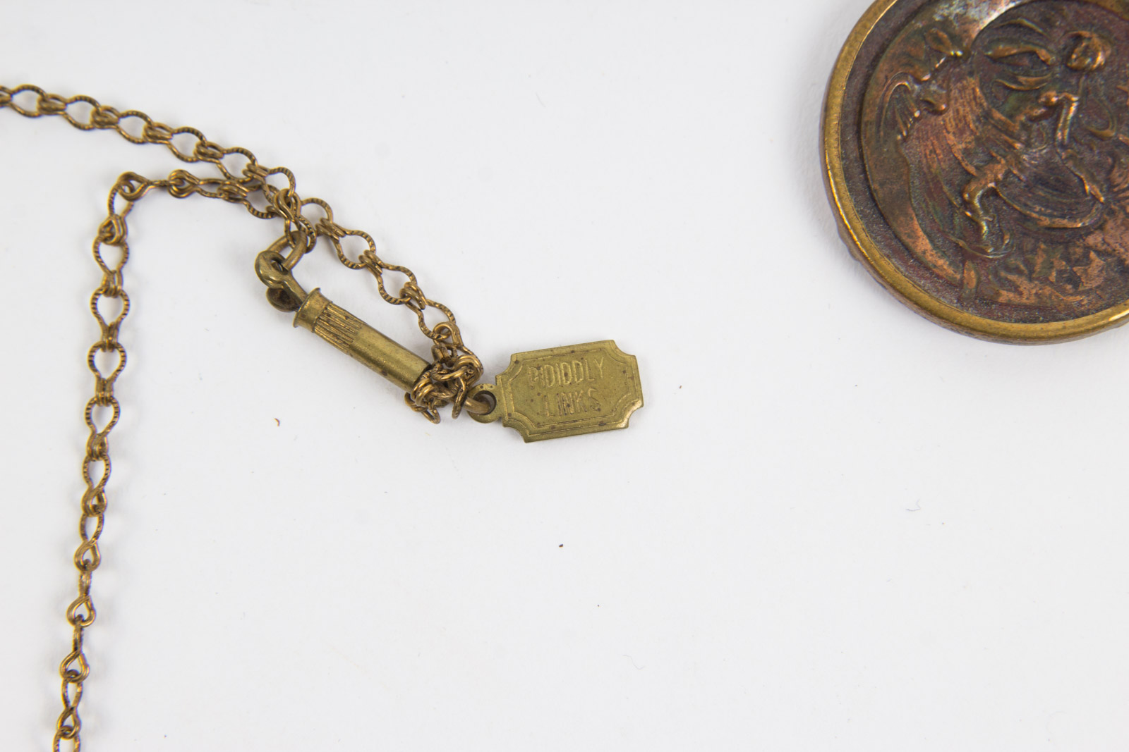 Decorative Brass Pididdly Links Fairy Themed Necklaces