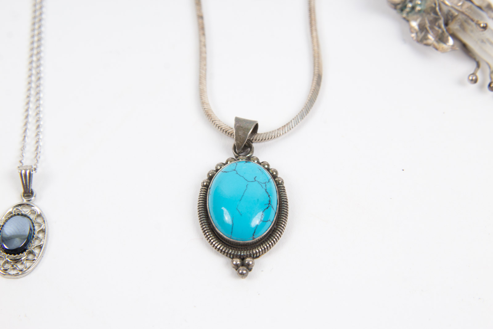 Sterling, Turquoise, and Crystal Jewelry Assortment