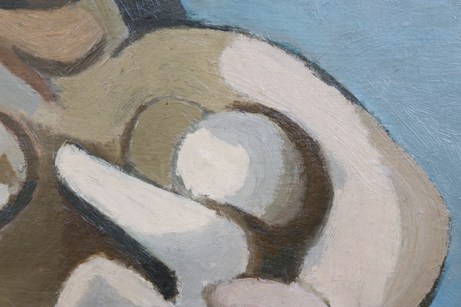 Noel Martin Large Painting on Board "Three Ladies" (1947)