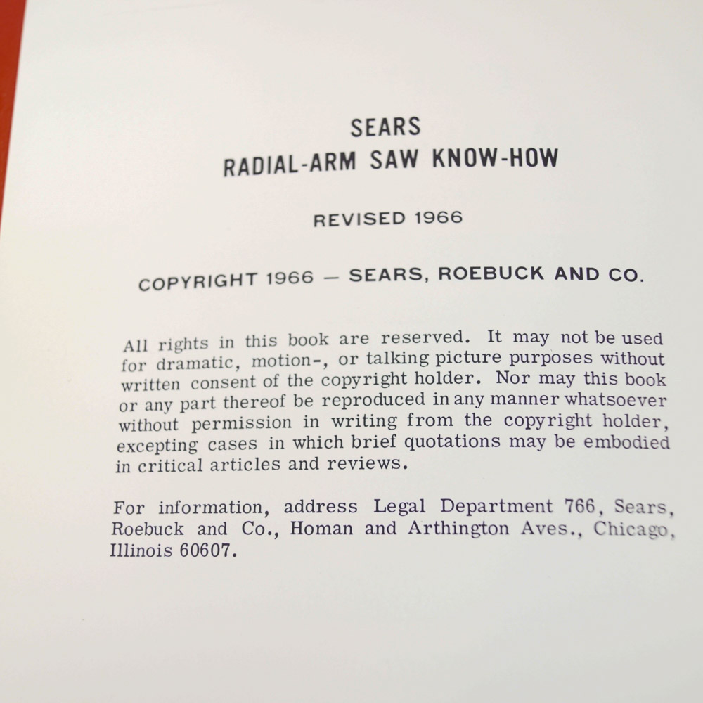 Vintage Craftsman Radial-Arm Saw