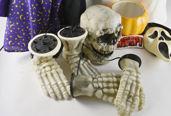 Halloween Decorations Motionette Fortune Teller, Skeleton Hands and Others