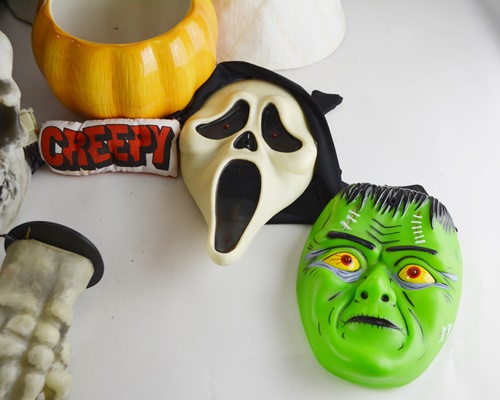 Halloween Decorations Motionette Fortune Teller, Skeleton Hands and Others