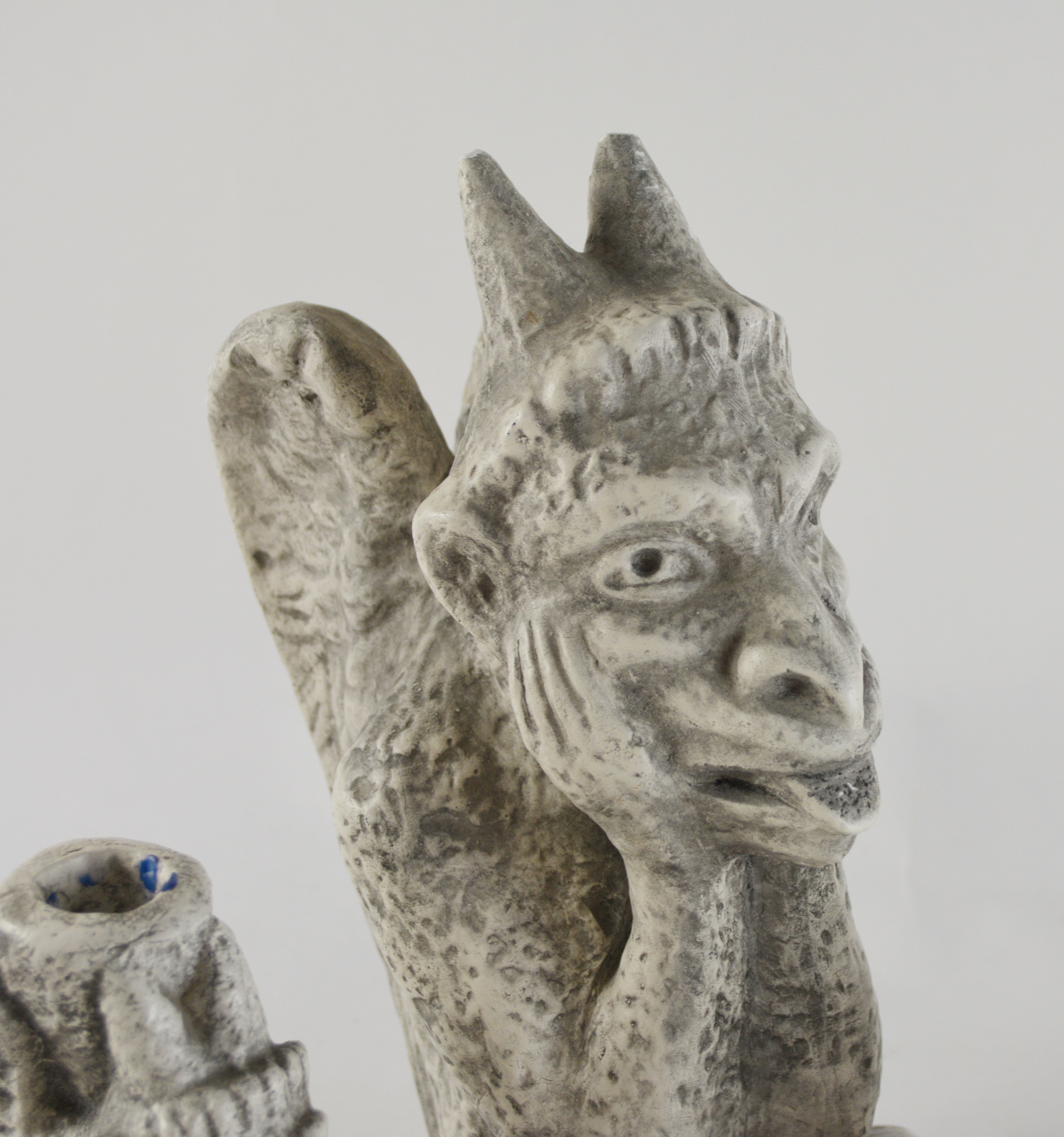 Gargoyle Statue and Gargoyle Candle Sticks