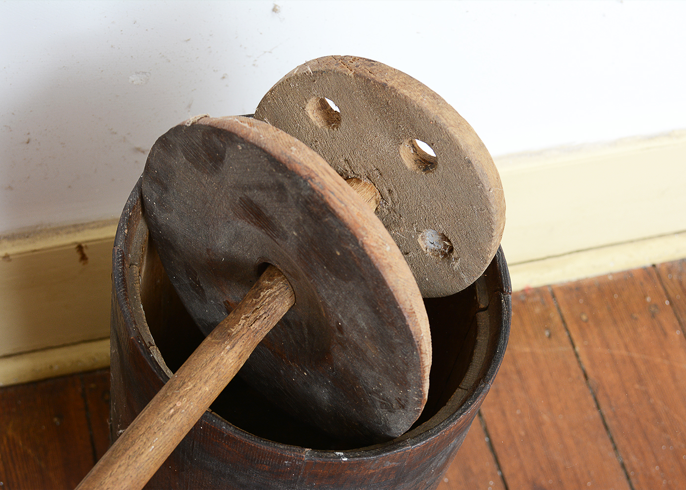 Antique Wooden Butter Churn