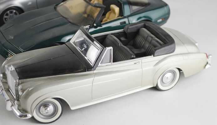 Seven Die-Cast Model Cars