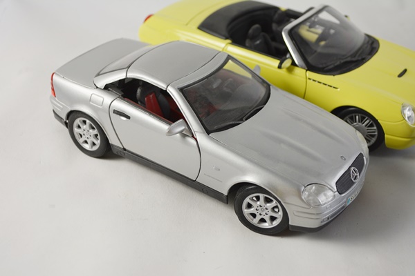 Seven Die-Cast Model Cars