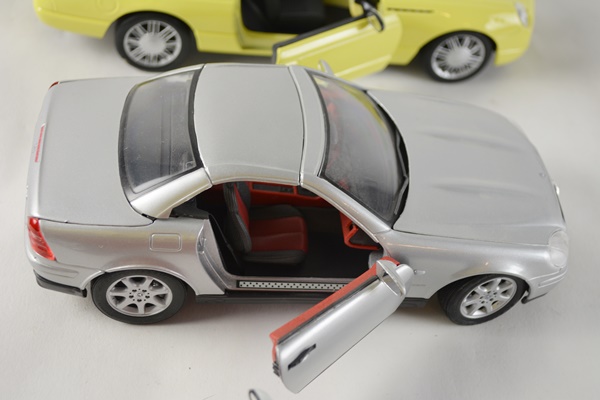 Seven Die-Cast Model Cars