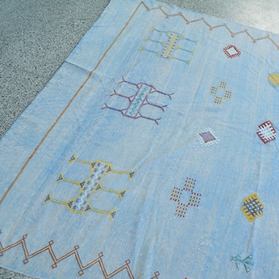 Moroccan Kilim Bed Cover/Area Rug