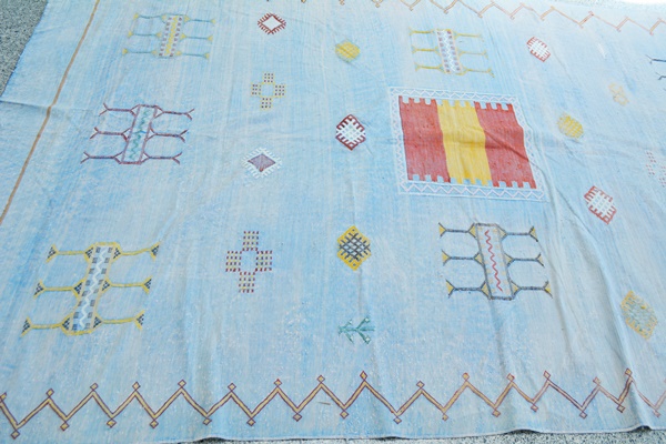 Moroccan Kilim Bed Cover/Area Rug