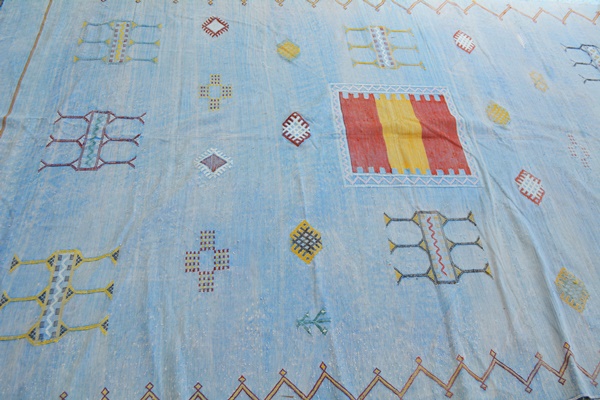 Moroccan Kilim Bed Cover/Area Rug
