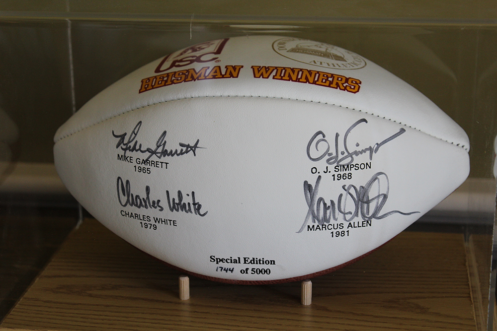 Limited Edition University of Southern California Heisman Trophy Winners Signature Football