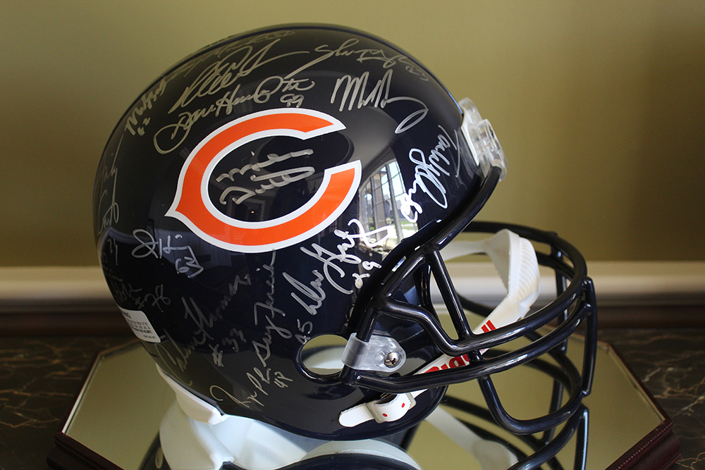 1986 Chicago Bears Autographed Super Bowl XX Helmet