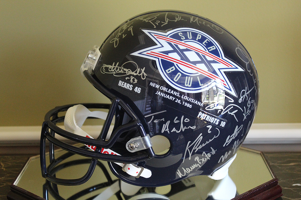 1986 Chicago Bears Autographed Super Bowl XX Helmet