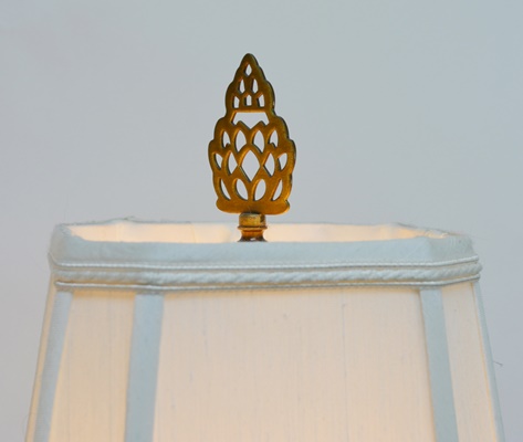 Pair of Art Deco Gold Tone Metal Table Lamps