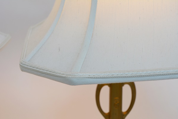 Pair of Art Deco Gold Tone Metal Table Lamps