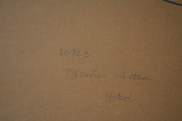 Tomoe Yokoi "Cherries With Stem" Limited Edition Mezzotint